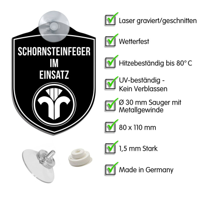 Schornsteinfeger im Einsatz